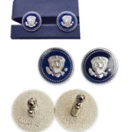 Donald Trump Cufflinks Silver