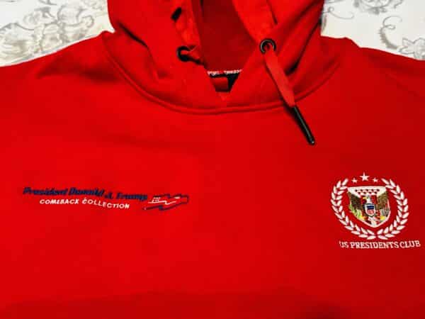 Hoodie Trump Comeback Collection Red