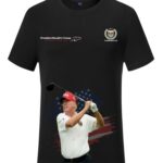 President Trump Polo Golf Presidential Shirt Black