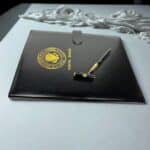 Leather Notebook & Pen Set