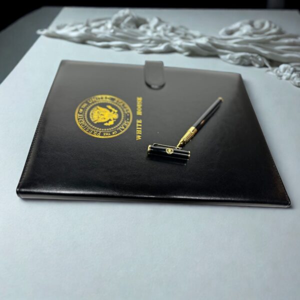 Leather Notebook & Pen Set