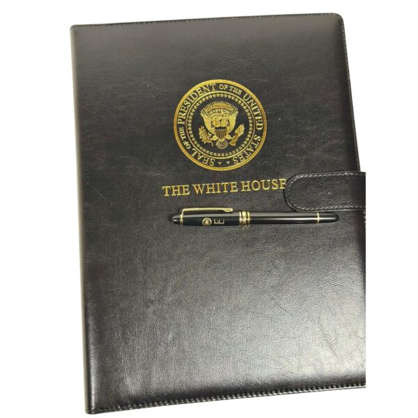 Leather Notebook & Pen Set