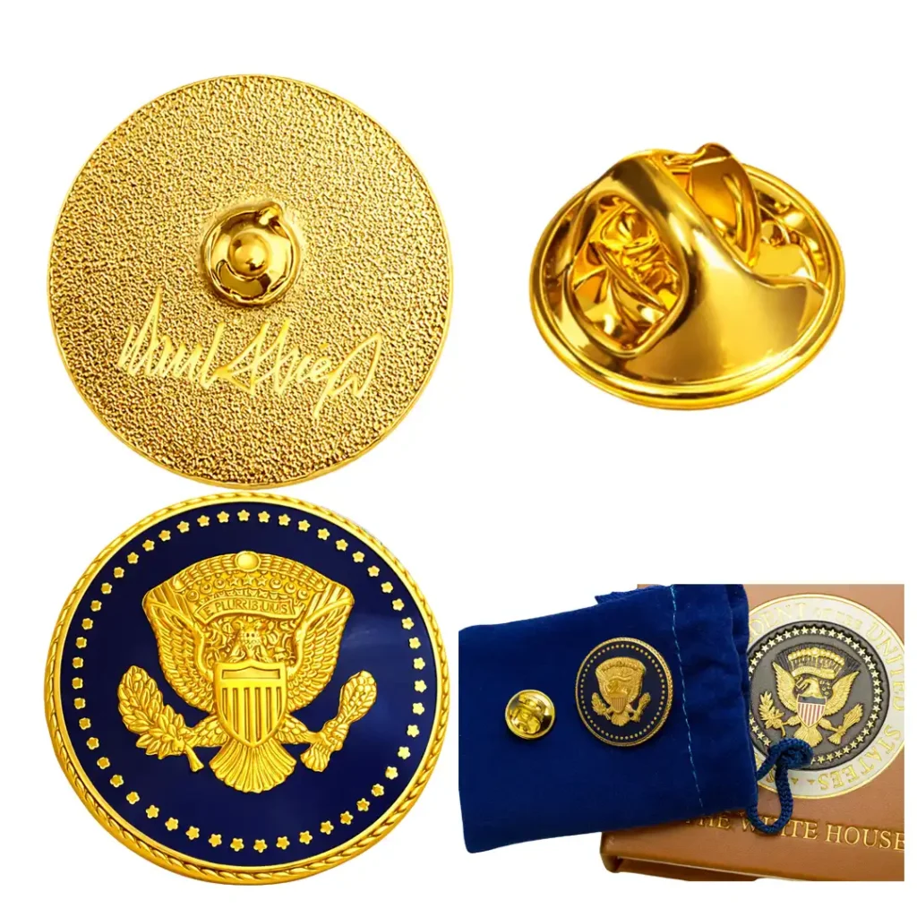 Donald Trump Signature Gold Lapel Pin