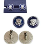 Ronald Reagan Silver Cufflinks
