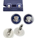 Barack Obama Silver Cufflinks
