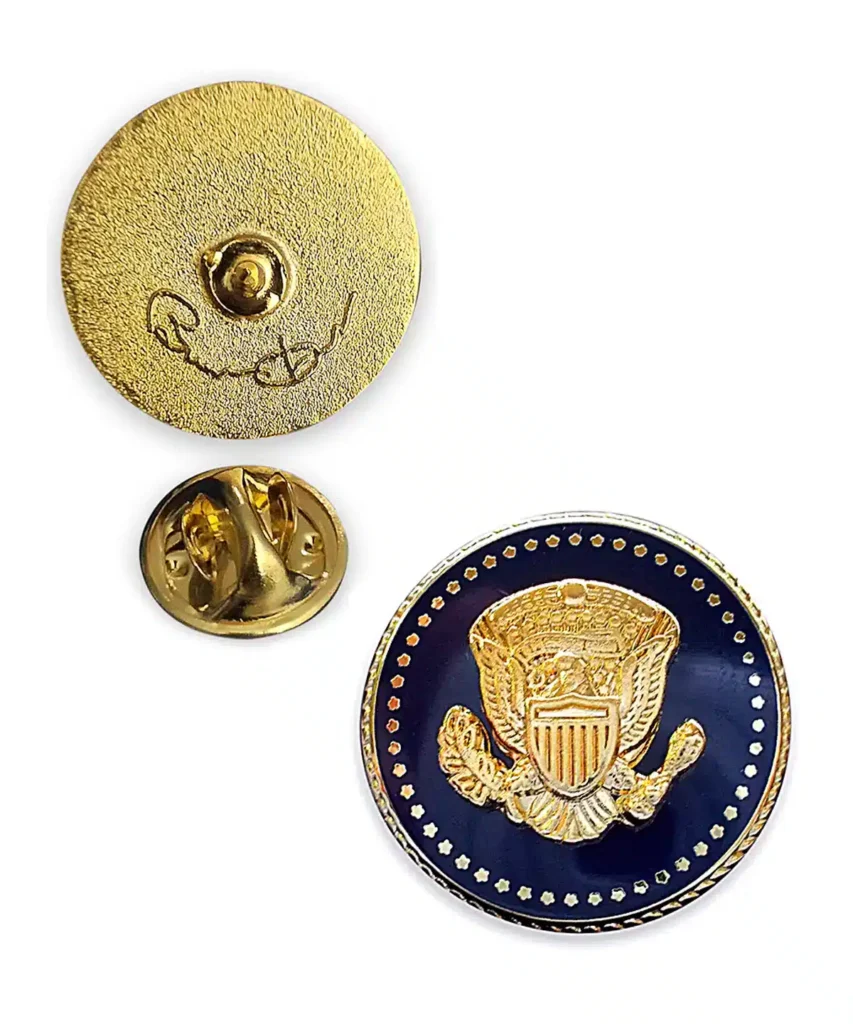 Exquisite Barack Obama Gold Plated Presidential Seal Pin