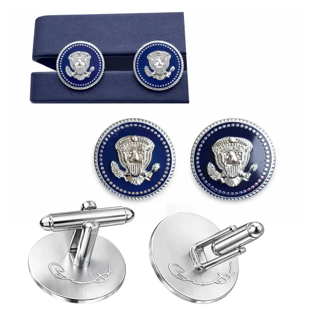 Barack Obama Silver Cufflinks