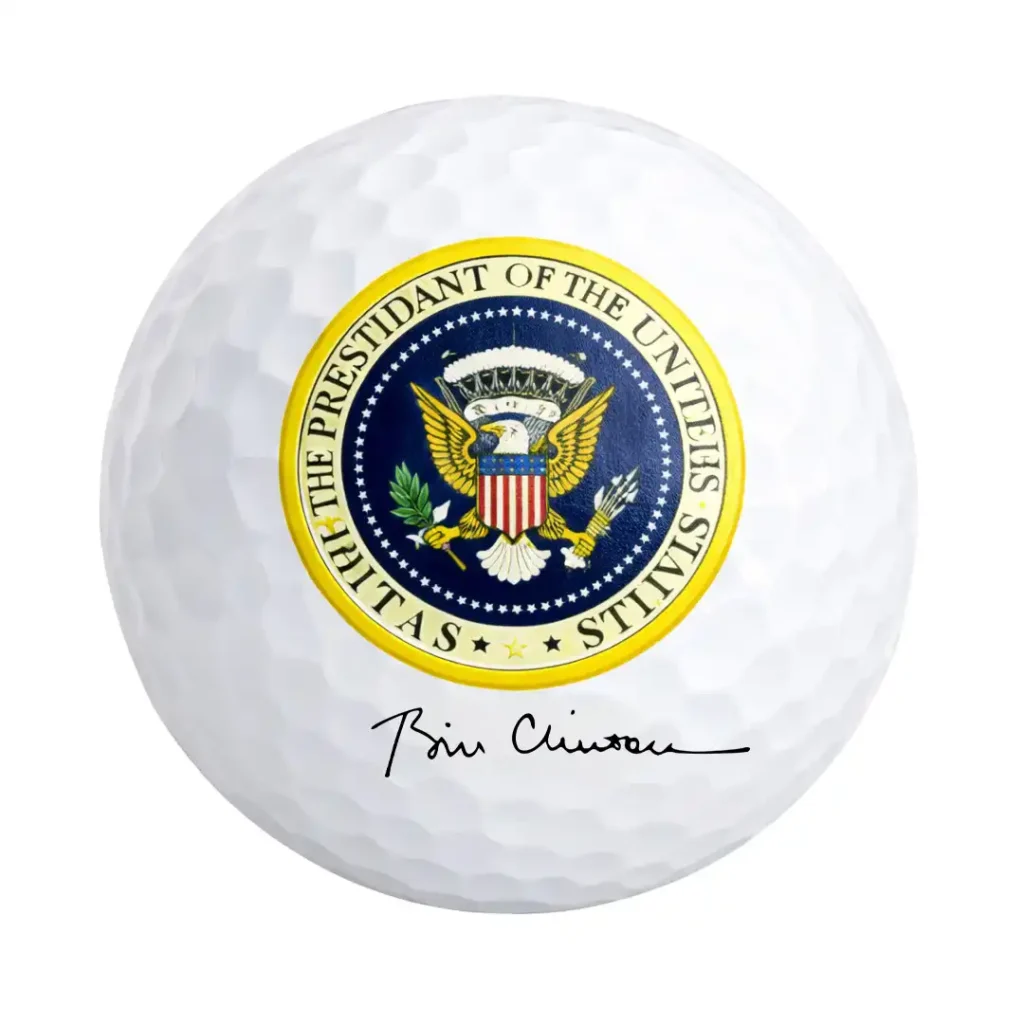 President Bill Clinton Golf Balls