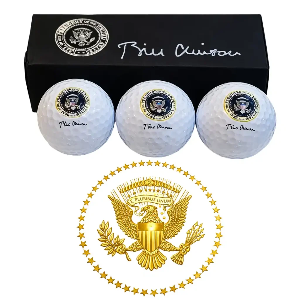 President Bill Clinton Golf Balls