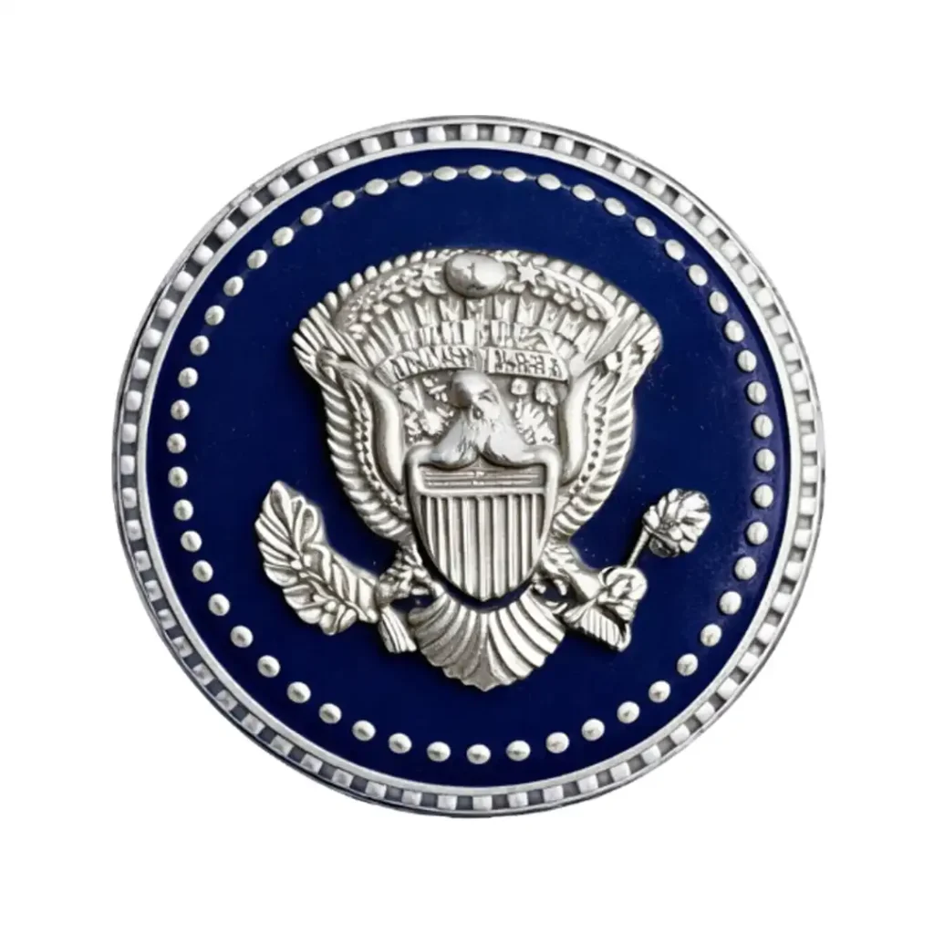 Donald Trump Presidential Silver Cufflinks