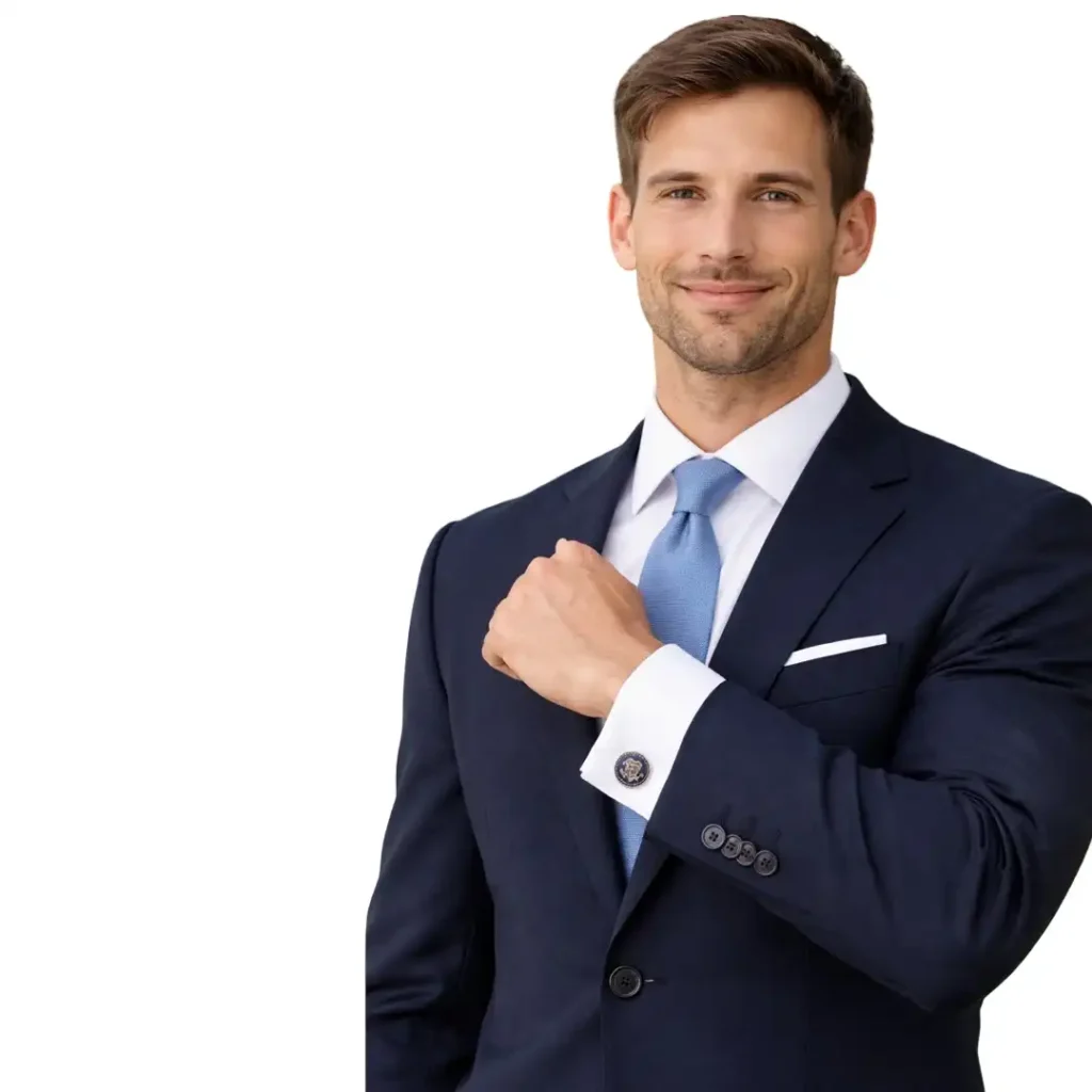 Donald Trump Presidential Silver Cufflinks