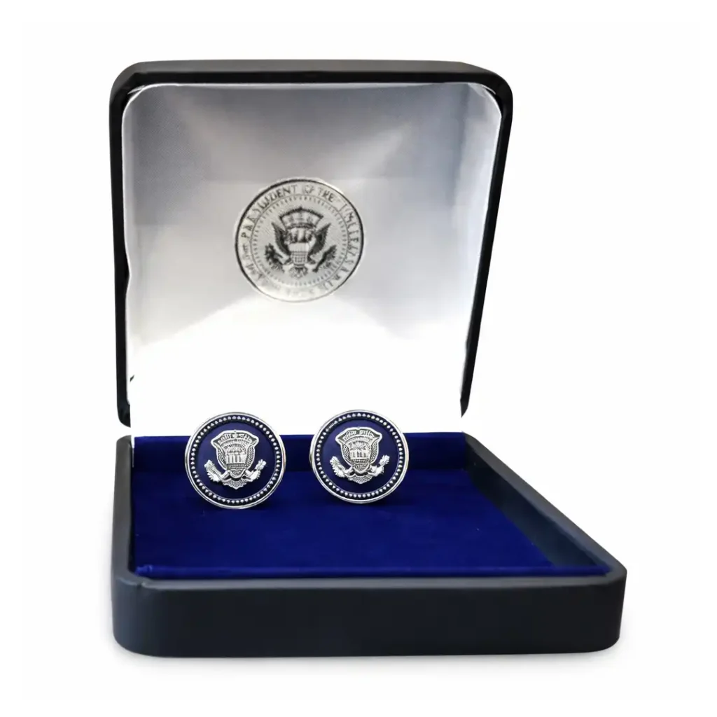 Barack Obama Silver Cufflinks