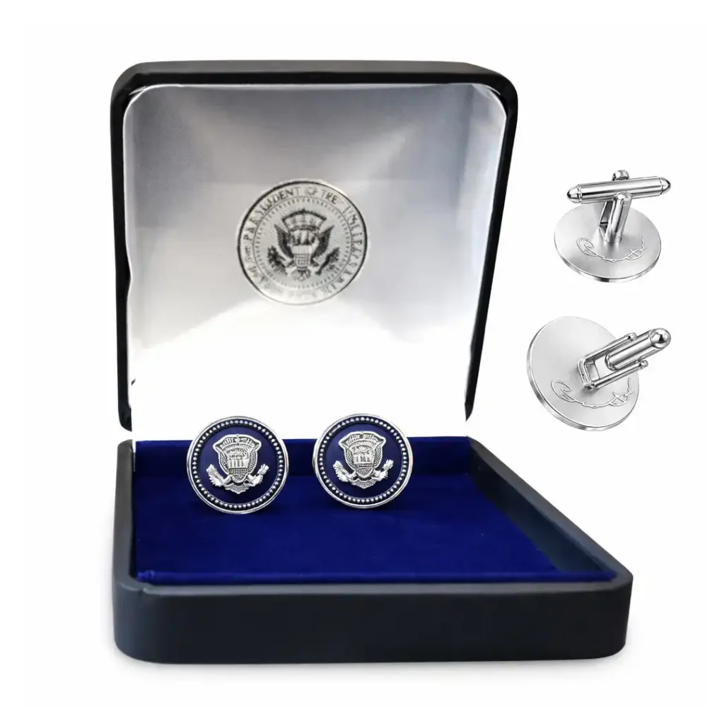 Barack Obama Silver Cufflinks