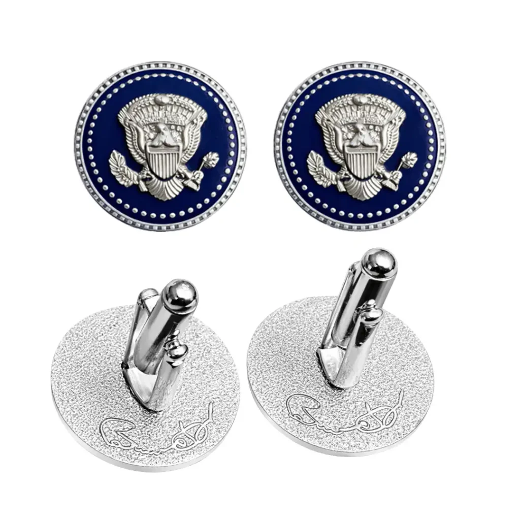 Barack Obama Silver Cufflinks