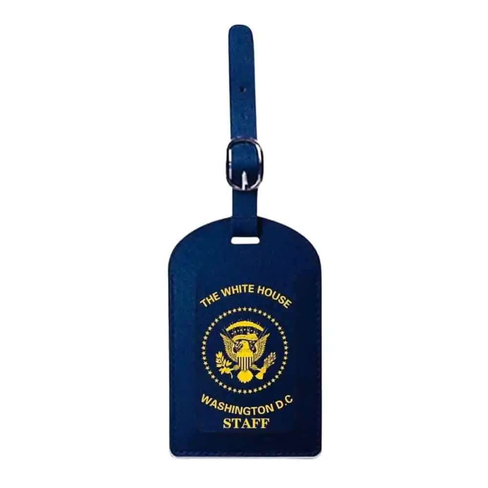 PRESIDENTIAL WHITE HOUSE STAFF LUGGAGE TAG -BLUE