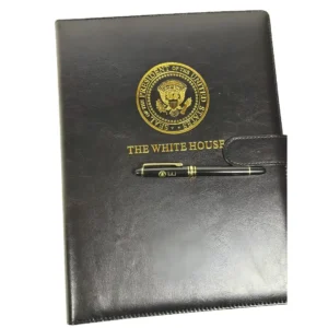 Leather Notebook & Pen Set