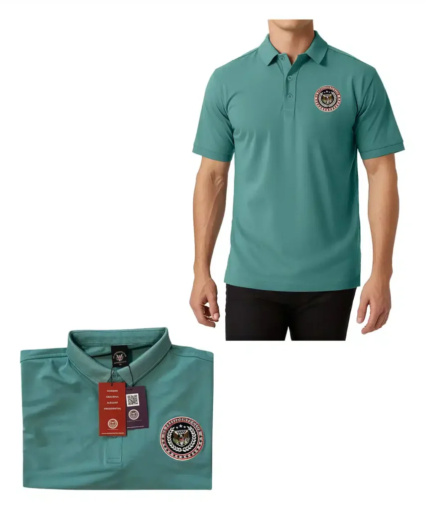 Men's US. Presidents Club Polo Shirt - Teal