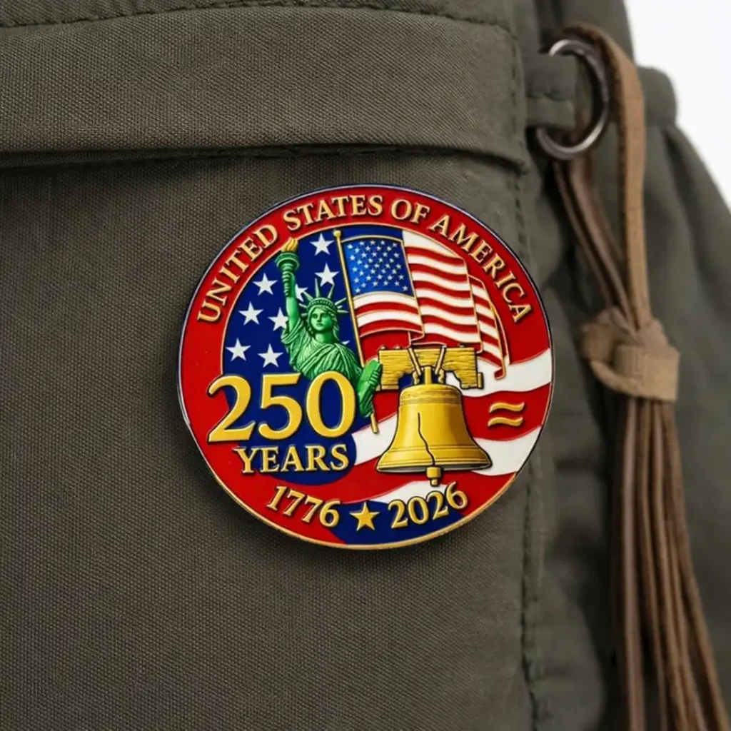 250th Anniversary Independence Day Brooch