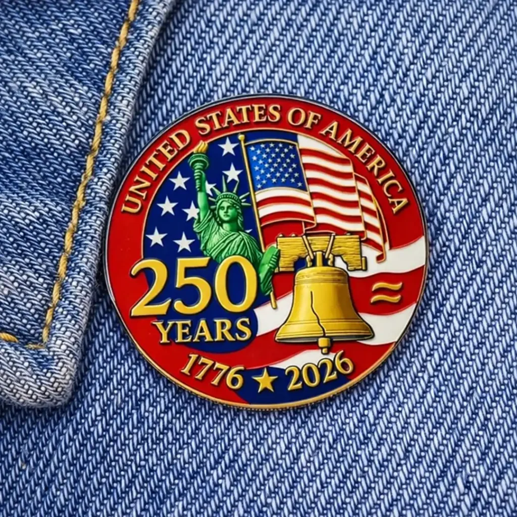 250th Anniversary Independence Day Brooch