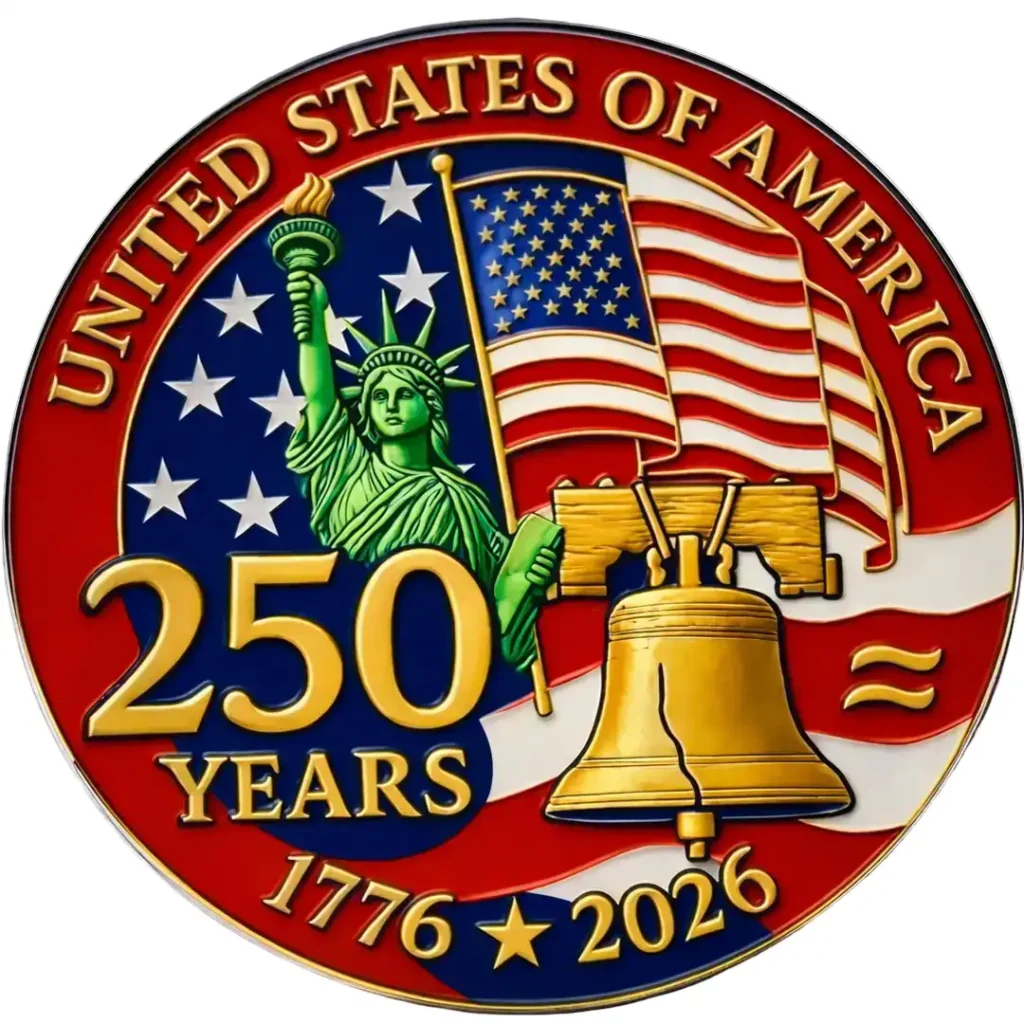 250th Anniversary Independence Day Brooch