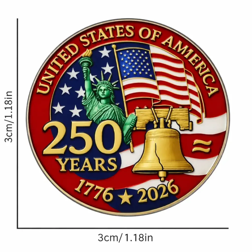 250th Anniversary Independence Day Brooch