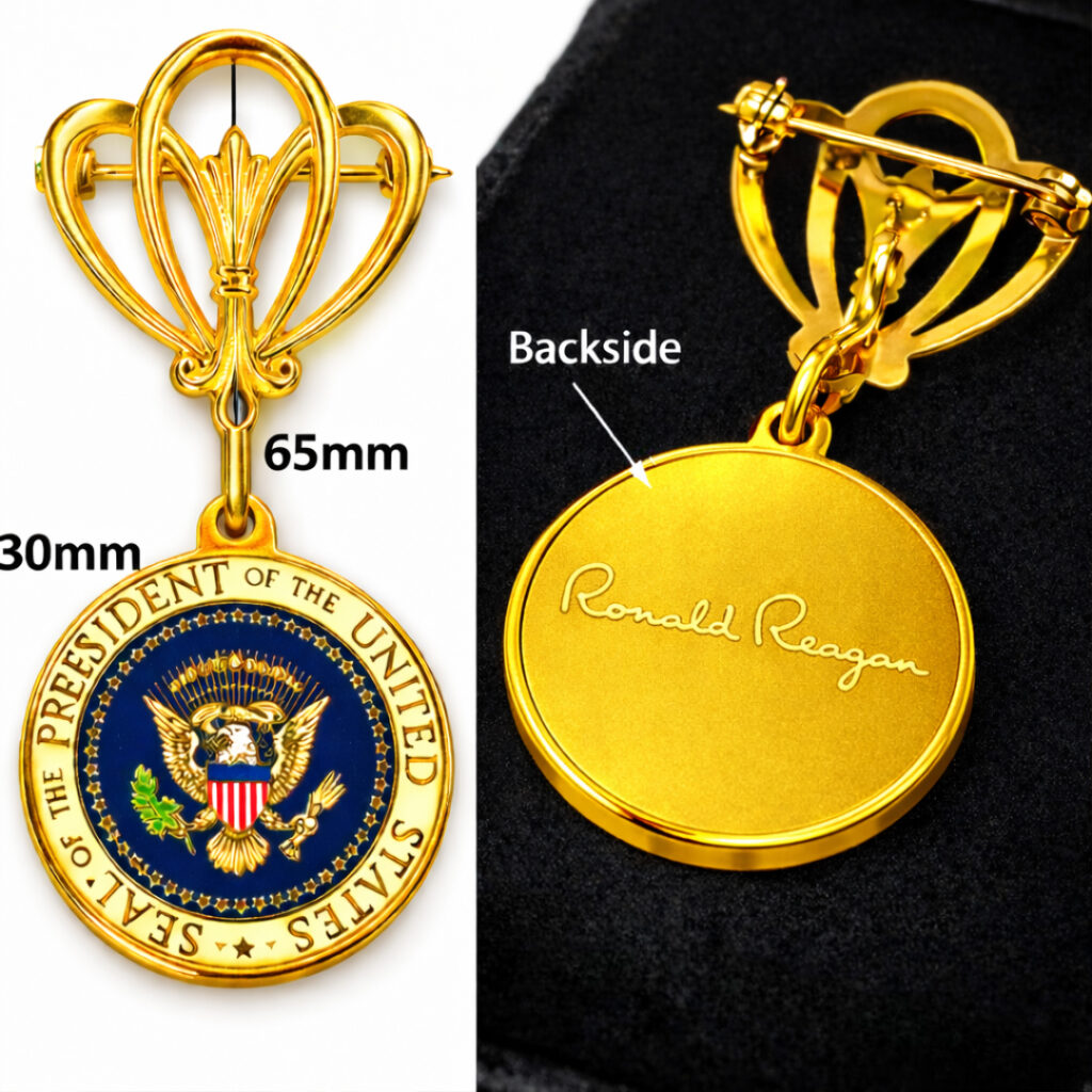 Ronald Reagan collectible pin
