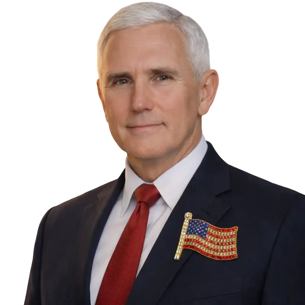 American Flag Brooch Pin