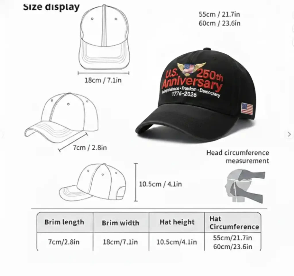 250th Anniversary Baseball Cap