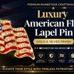 american flag lapel pin