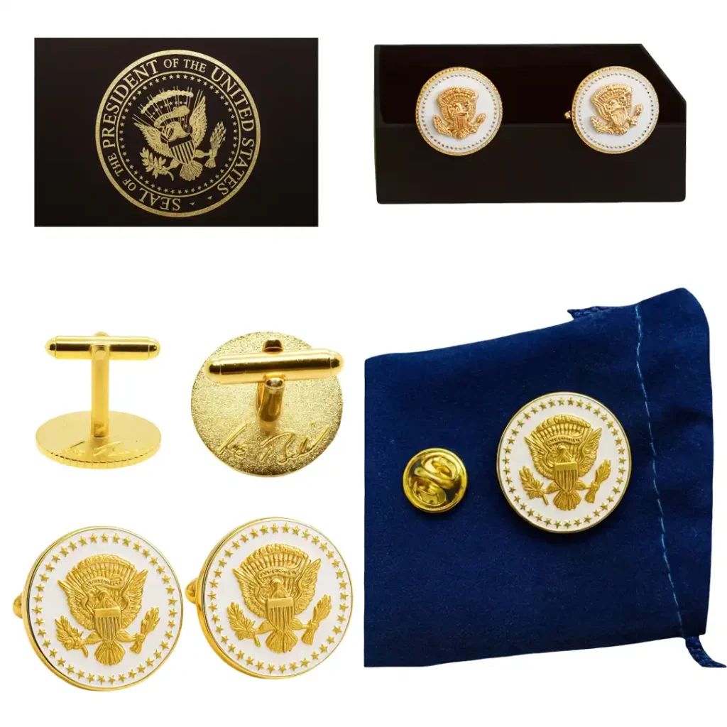 Joe Biden gold cufflinks for men