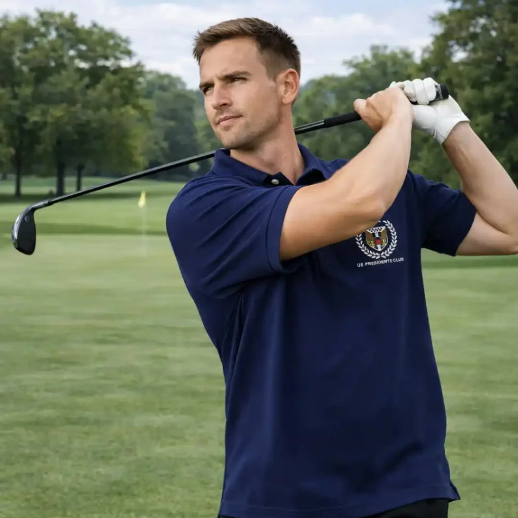 Trump Polo Golf Shirt Blue